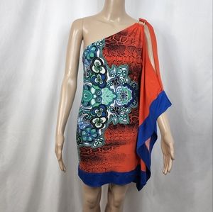 Marineble dress size small multicolor       one shoulder